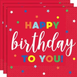 Happy Birthday Servetter Röda