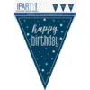 Happy Birthday Vimpelgirlang Mörkblå 2,74 m