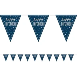 Happy Birthday Vimpelgirlang Mörkblå 2,74 m