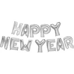 Happy New Year Ballongkit Silver
