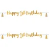Happy 1st Birthday Girlang Guld