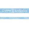 Happy 30th Birthday Banderoll Blå & Silver