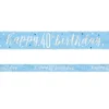 Happy 40th Birthday Banderoll Blå & Silver