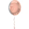 Happy 70th Folieballong Ljusrosa
