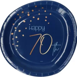 Happy 70th Tallrikar Mörkblå