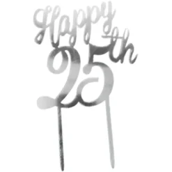 Happy 25th Tårtdekoration