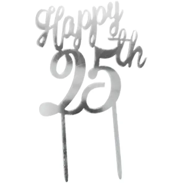 Happy 25th Tårtdekoration