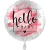 Hello Baby Ballong Welcome Baby Rosa