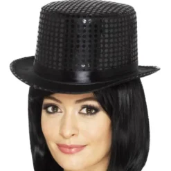 Hög Hatt med Paljetter