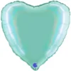 Hjärtballong Holografisk Platinum Tiffany