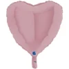 Hjärtballong Matt Pastellrosa 46 cm
