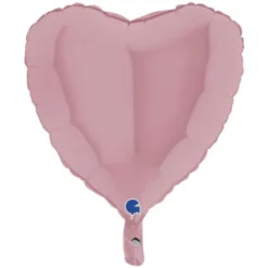 Hjärtballong Matt Pastellrosa 46 cm