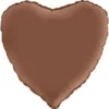 Hjärtballong Satin Brun