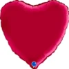 Hjärtballong Satin Cherry