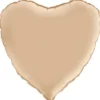 Hjärtballong Satin Nude