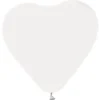 Hjärtformade Ballonger Vita