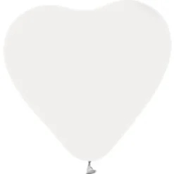 Hjärtformade Ballonger Vita