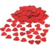 Hjärtkonfetti Metallic Röd 2.5x2.5 cm 85-pack