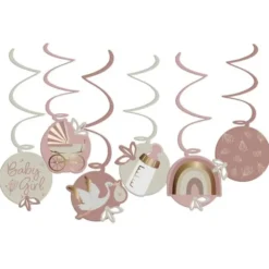 Hängande Dekorationer Baby Girl 6-pack