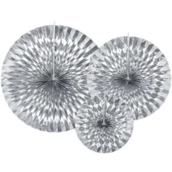 Hängande Dekorationsrosetter Silver