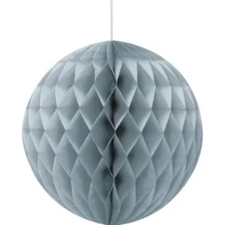 Hängande Honeycomb Boll Grå