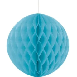 Hängande Honeycomb Boll Ljusblå