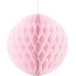 Hängande Honeycomb Boll Ljusrosa