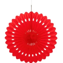 Hängande Honeycomb Solfjäder Röd