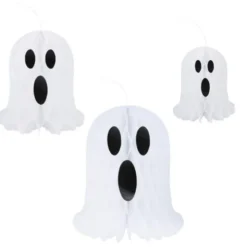 Hängande Honeycomb Spöken 3-pack