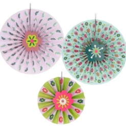 Hängande Pappersdekorationer Blommor 3-pack