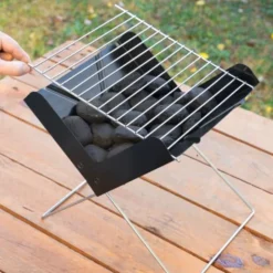 Hopfällbar Mini Kolgrill