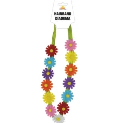 Hårband med Flerfärgade Blommor