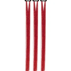 Hårslingor Glitter Röd (3-pack/͏50 cm)