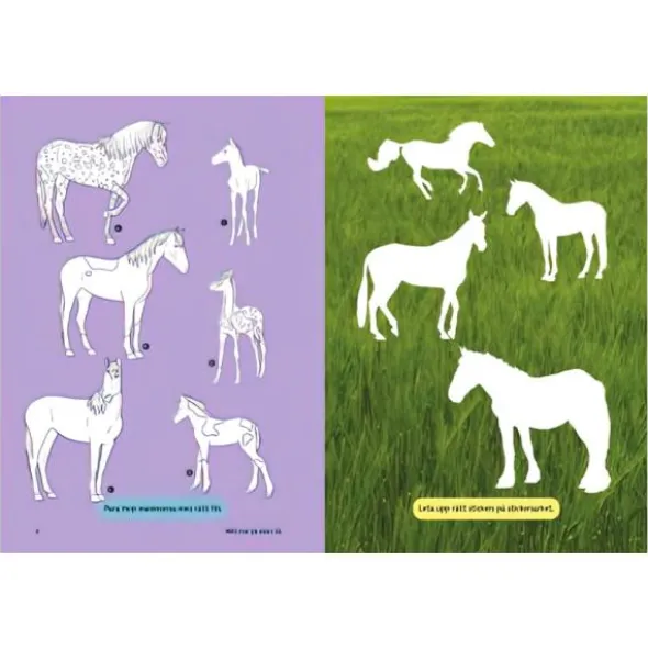 Hästar Pysselbok med Stickers
