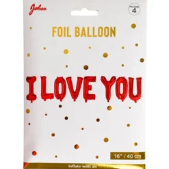 I Love You Ballonggirlang Röd