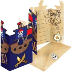 Inbjudningskort Pirates Map