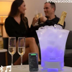 Ishink med Högtalare och LED-Belysning