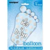 It's A Boy Ballong Ljusblå & Silver
