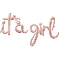 It's a Girl Ballong Roséguld