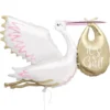 It's a Girl Folieballong Stork