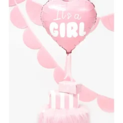 It's A Girl Hjärtformad Ballong