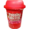 Jordgubbsdryck med Poppar Boba 350 ml
