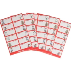 Juletiketter Pippi Långstrump 60-pack