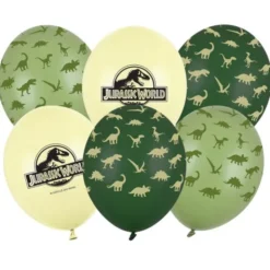 Jurassic World Latexballonger 30 cm 6-pack