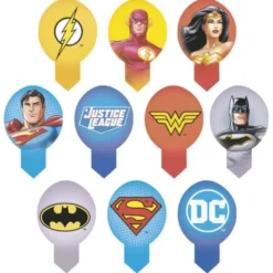 Justice League Ätbara Cupcake Dekorationer
