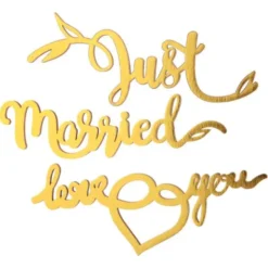 Just Married Bordsdekoration