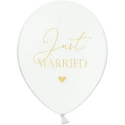 Just Married Latexballonger 50-pack
