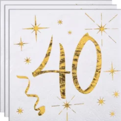 Kaffeservetter 40 År Sparkle