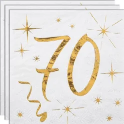 Kaffeservetter 70 År Sparkle