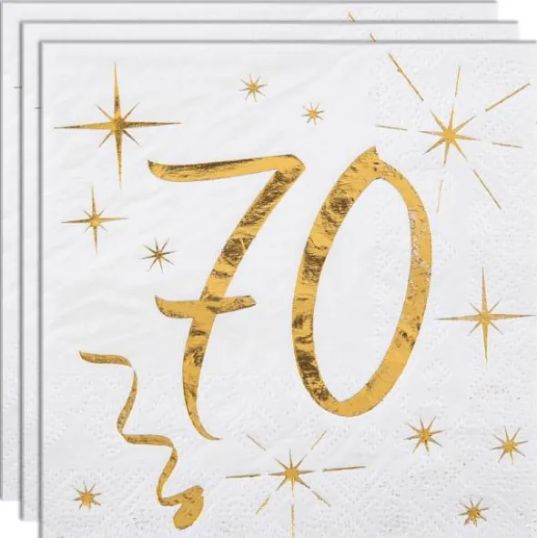 Kaffeservetter 70 År Sparkle